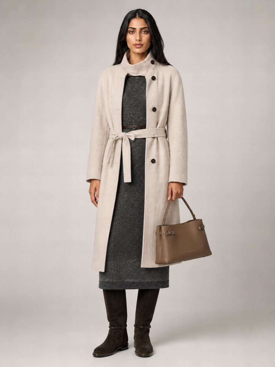 Brunello Cucinelli Cashmere Belted Coat