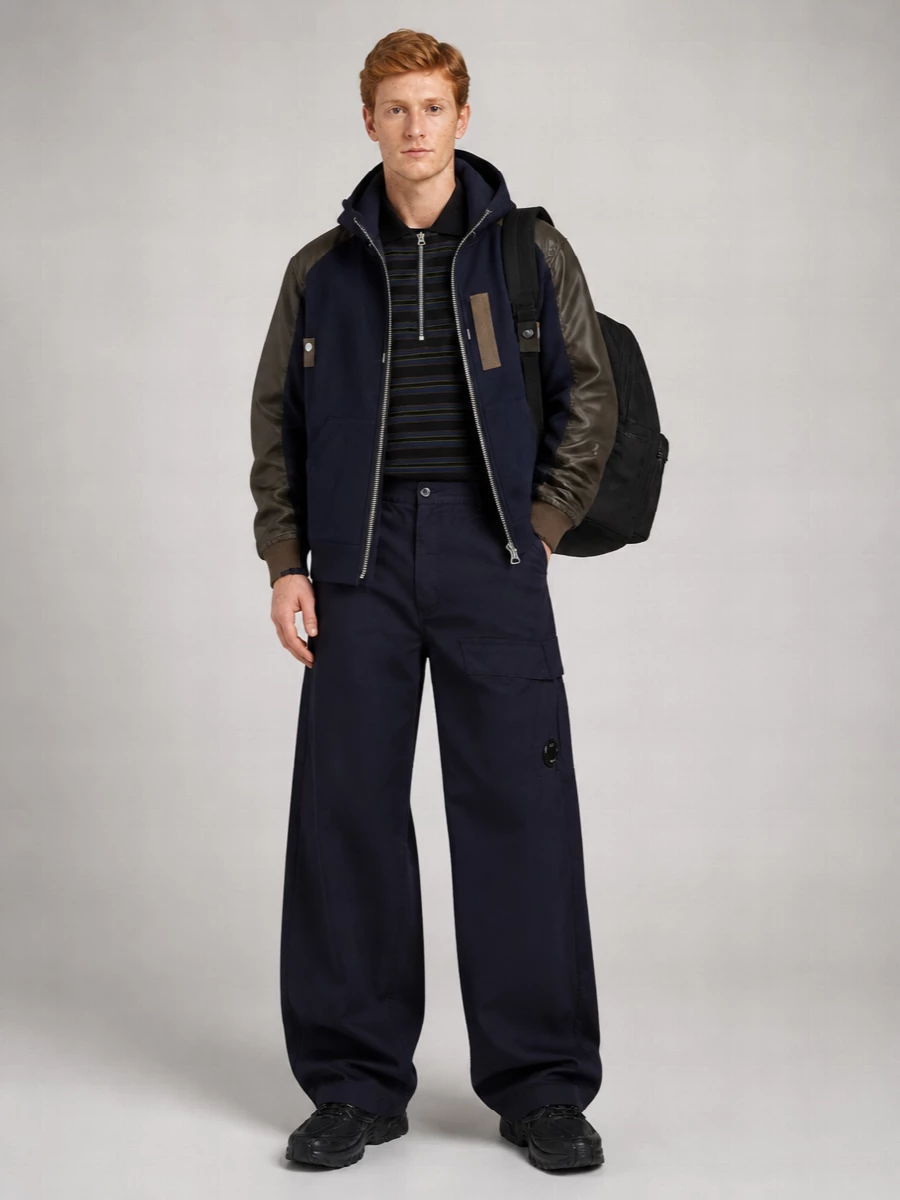 Sacai Paneled Hooded Jacket