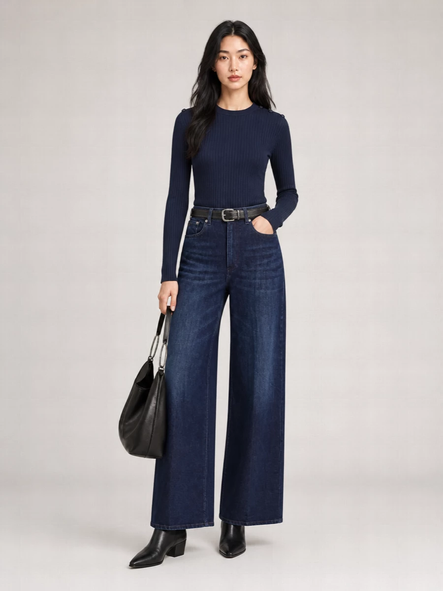 Dondup Beatrix Wide-Leg Jeans