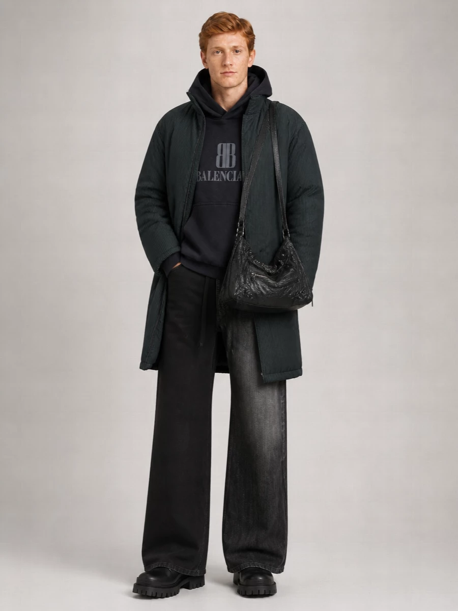 Balenciaga Cotton Full-Length Padded Coat