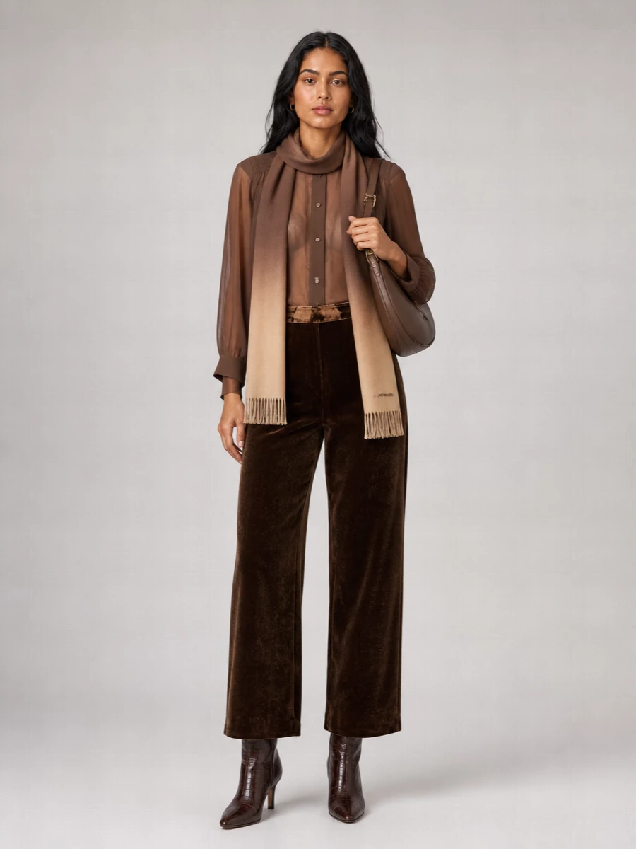 Isabel Marant Etoile Sheer Ruffled Long-Sleeve Blouse