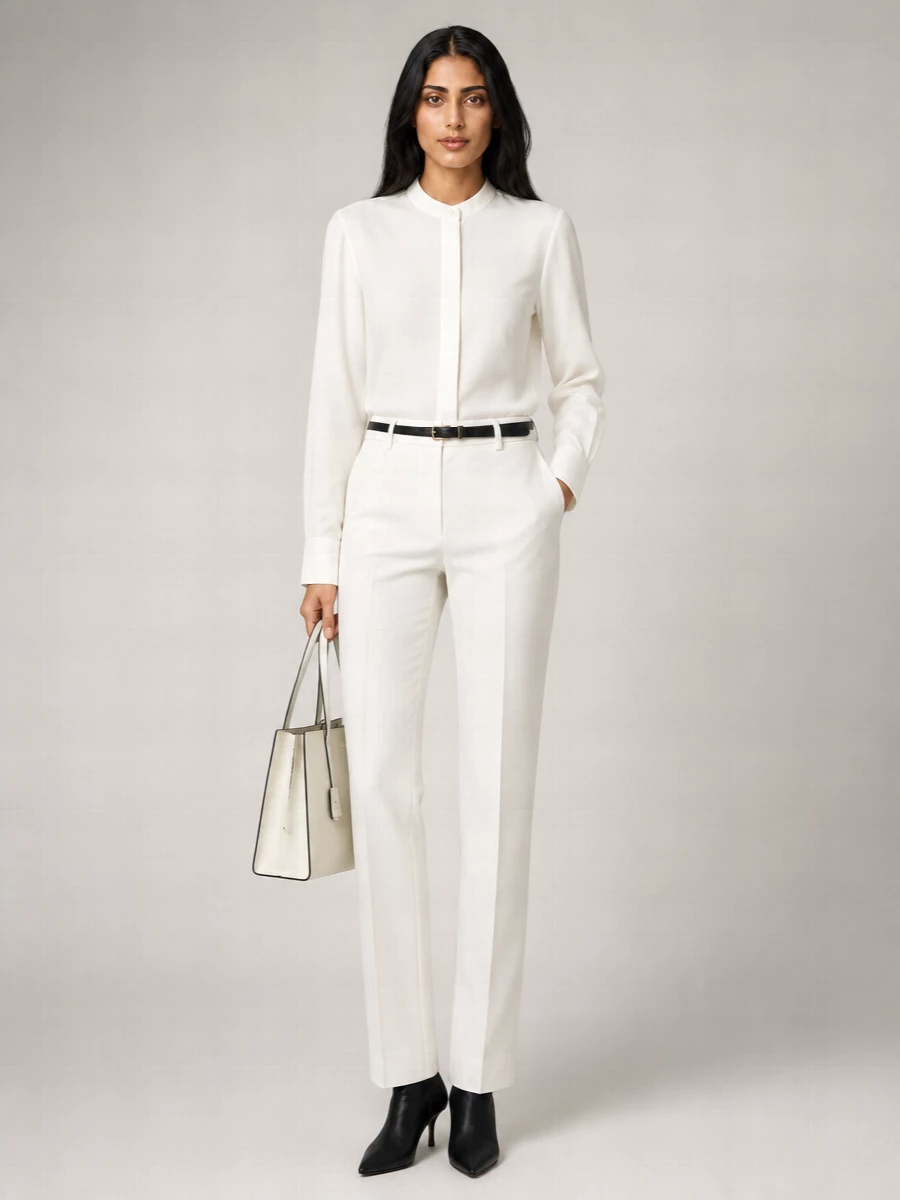 Alaïa Long-Sleeve Sheer Shirt