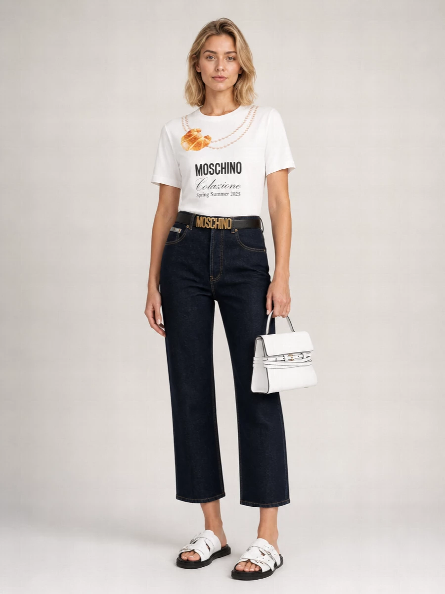 Moschino Cotton Printed T-Shirt