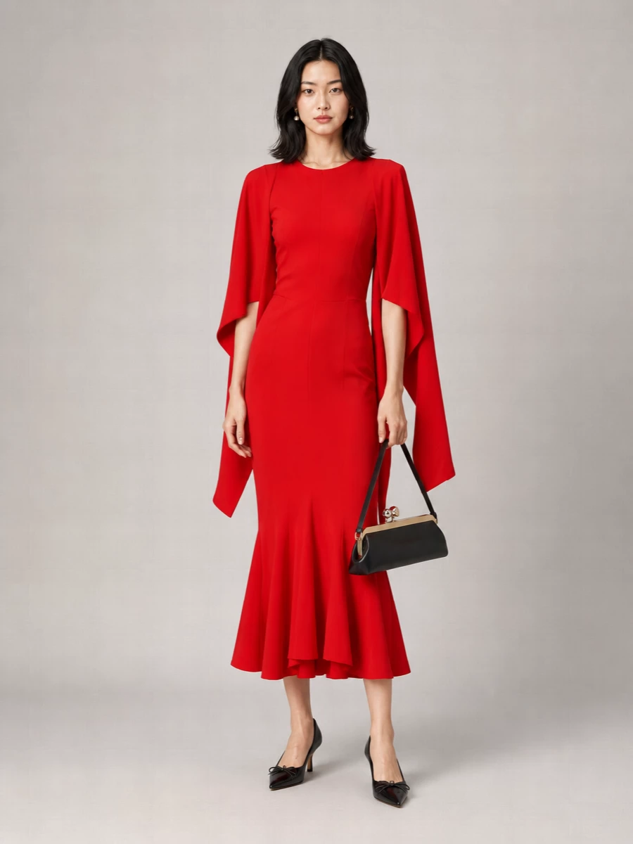 Jacquemus Cutout Jersey Midi Dress
