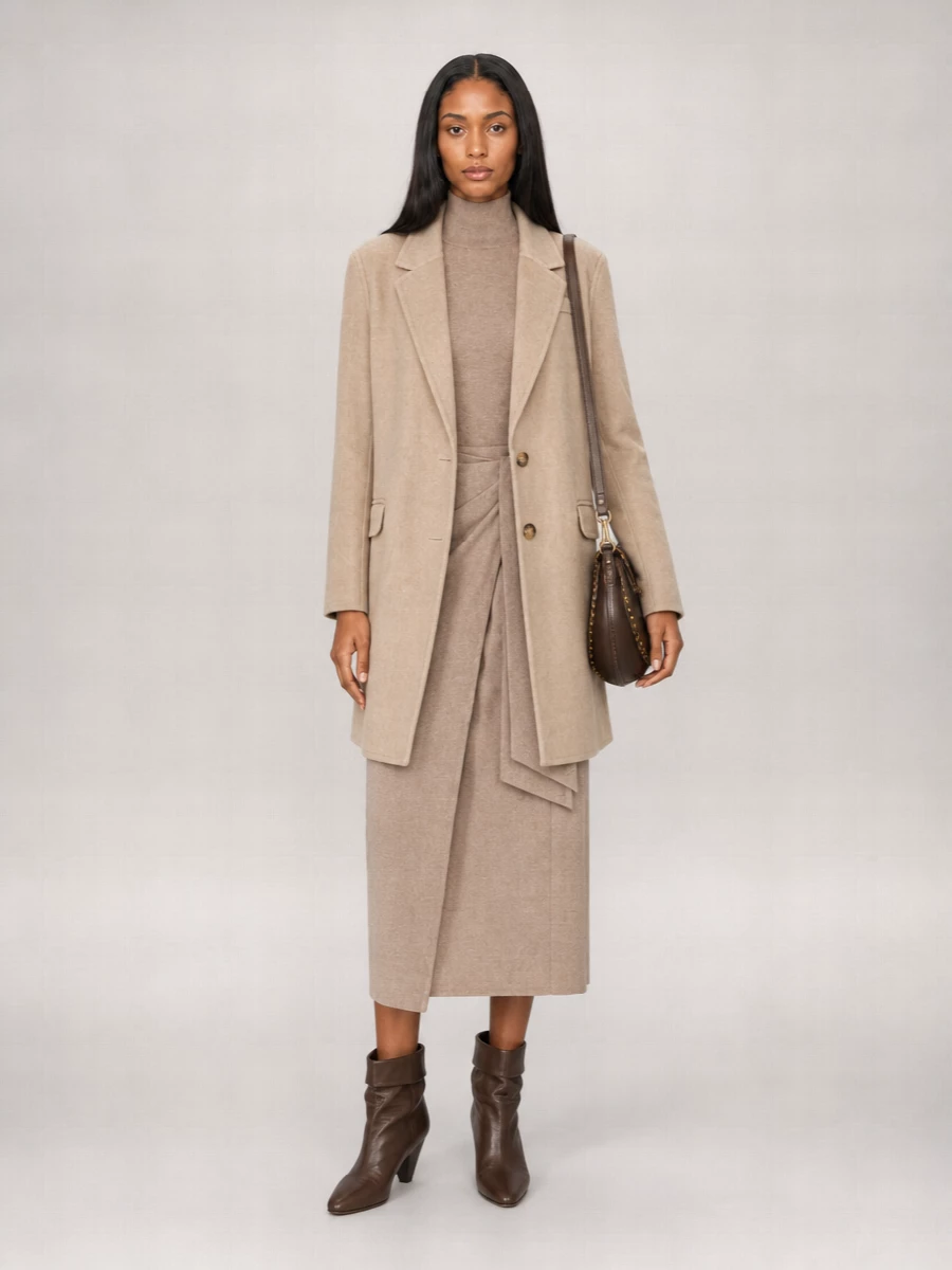 Isabel Marant wool cashmere oversized single breasted coat