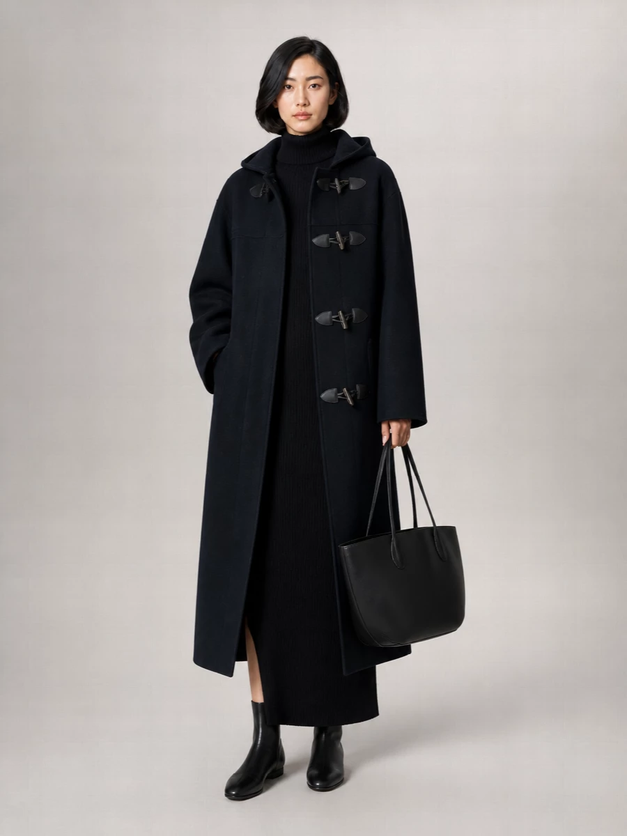 Róhe Cashmere Wool Hooded Oversized Coat