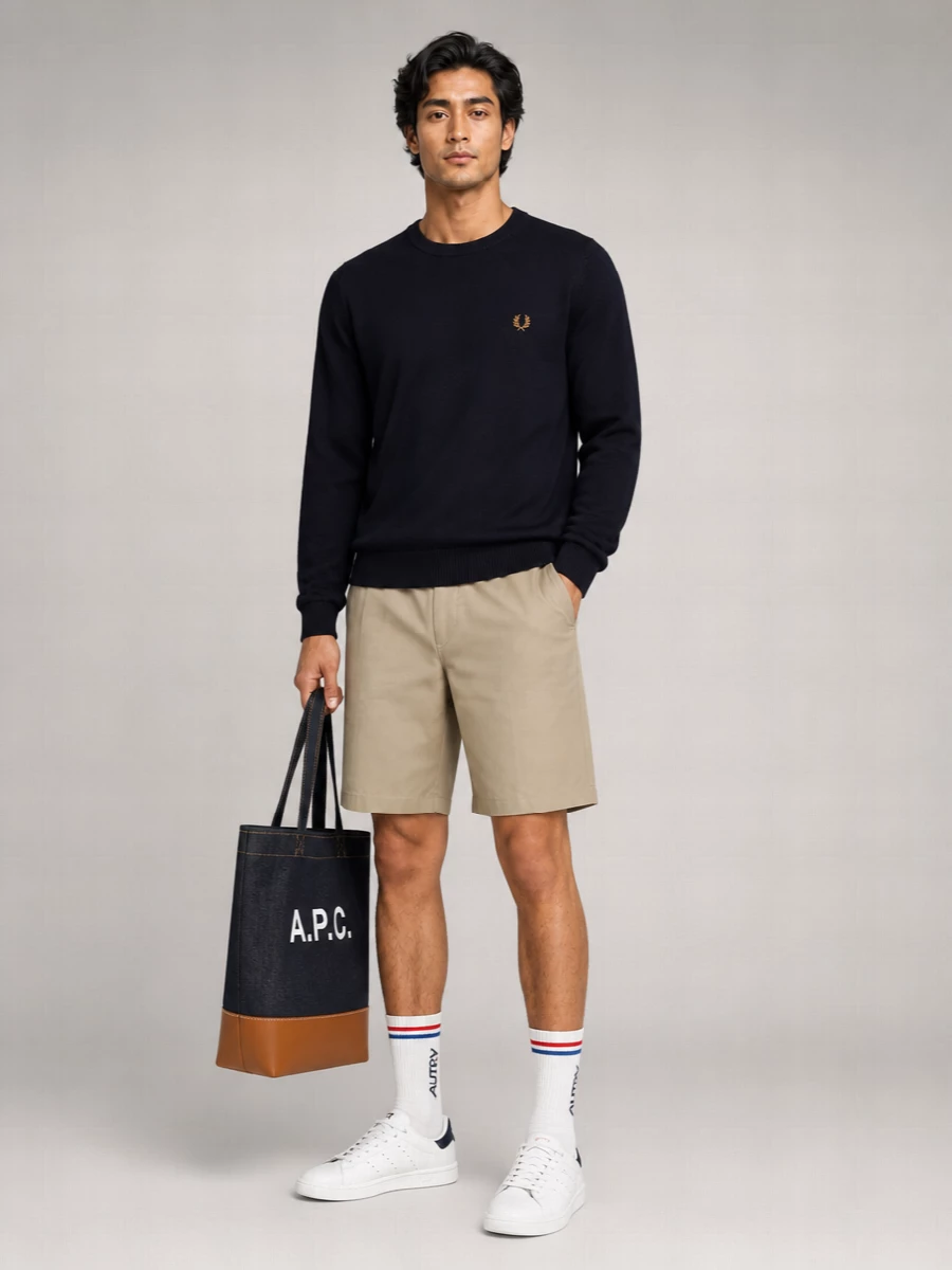 Fred Perry Cotton Piqué Jumper