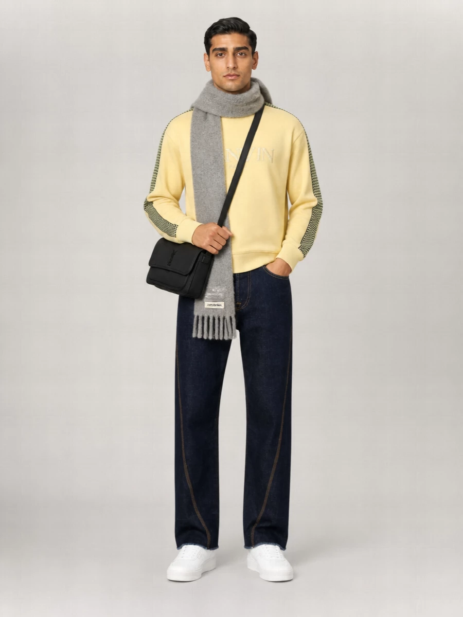 Lanvin Embroidered Cotton Sweatshirt