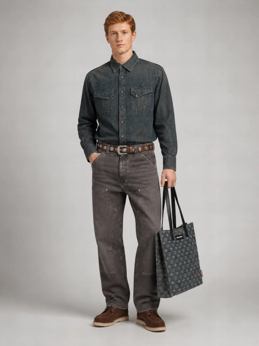 Beams Plus Denim Western Shirt