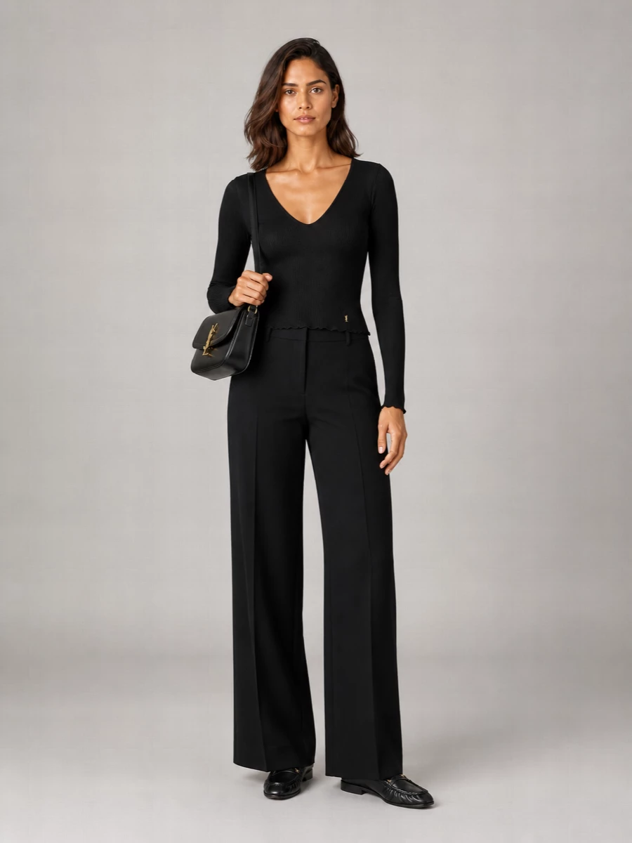 Saint Laurent wool tailored trousers