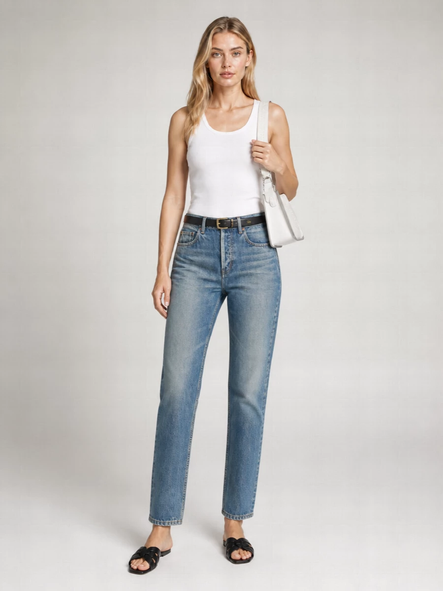Saint Laurent Cotton Slim-Fit Sleeveless Tank Top