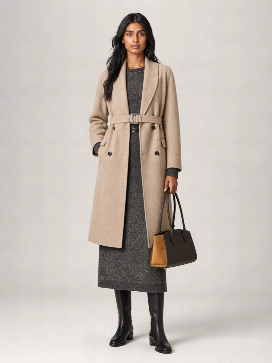 Ferragamo Cashmere Virgin Wool Coat