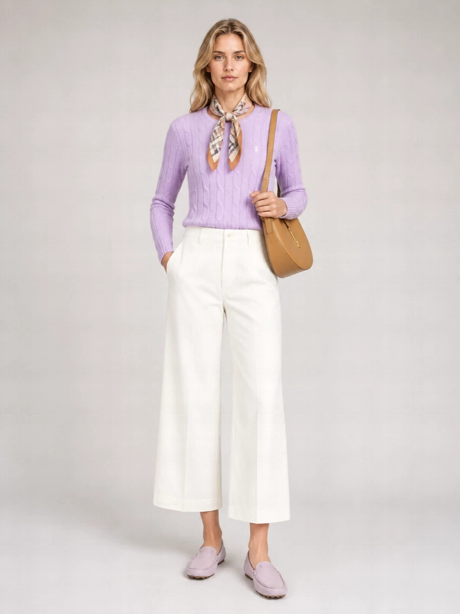 Ralph Lauren Cable-Knit Cotton Crewneck Jumper