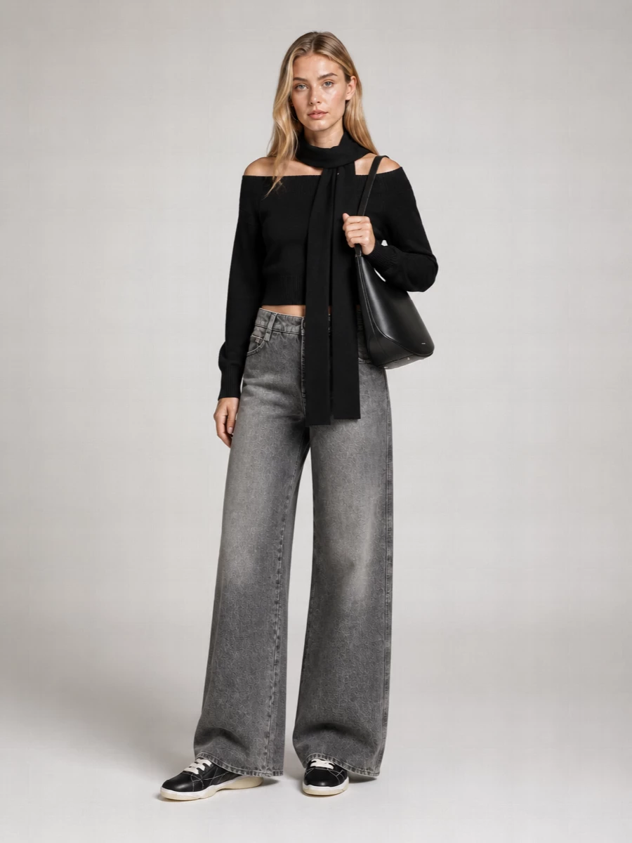 Jil Sander Na Leather Shoulder Bag
