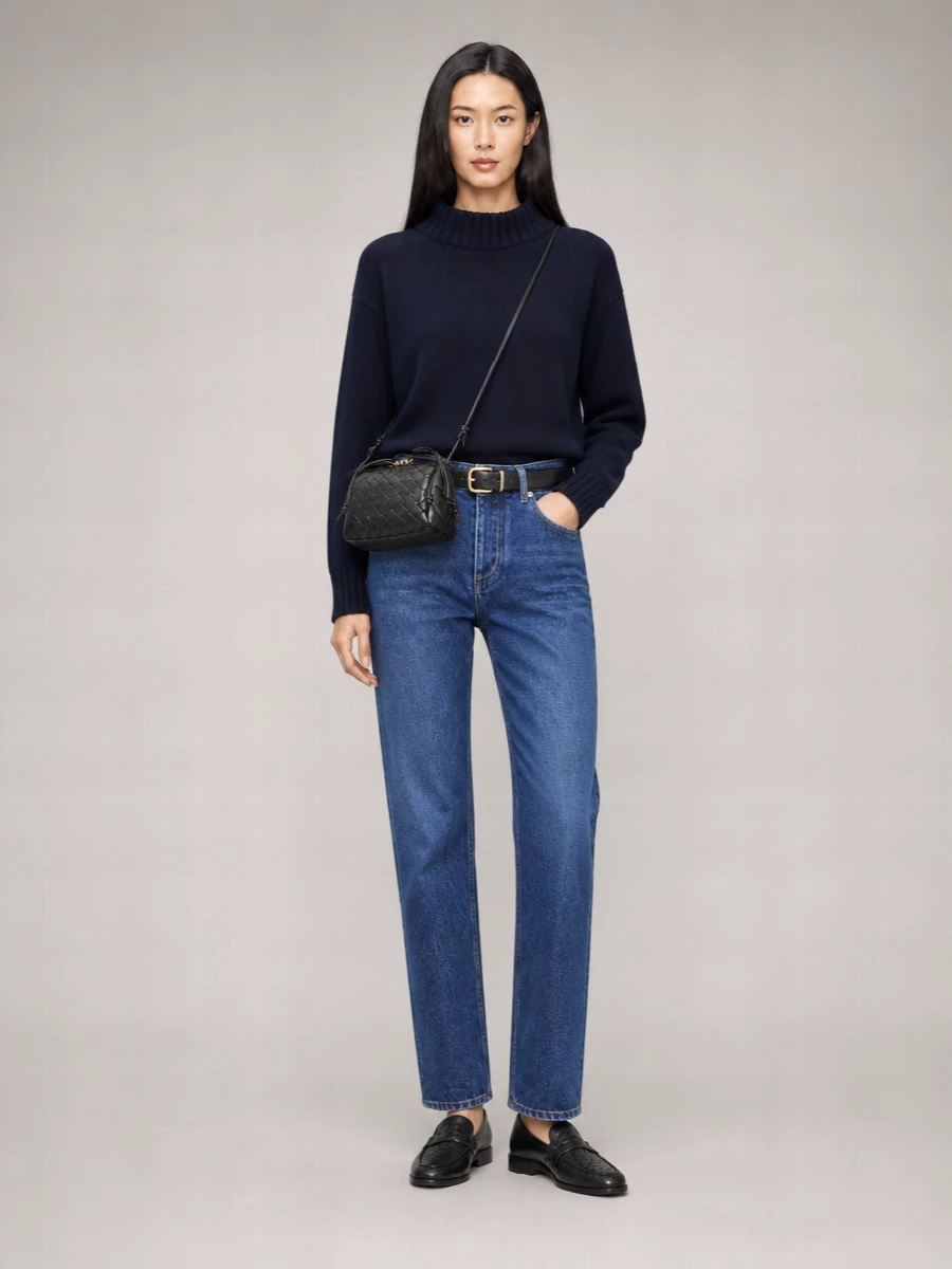 Bottega Veneta Washed Straight-Leg Jeans