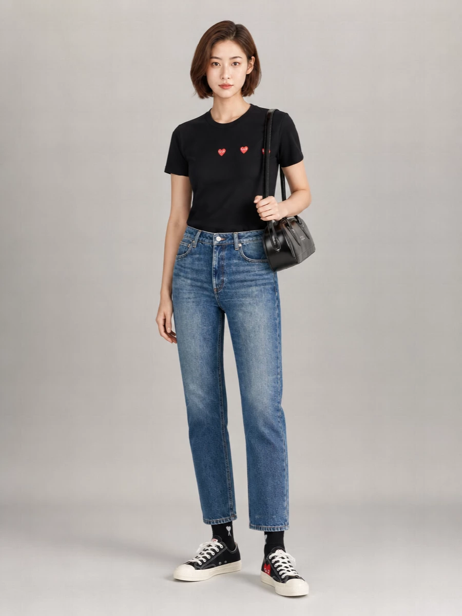 Comme Des Garçons Cotton Logo-Print Short-Sleeve T-Shirt