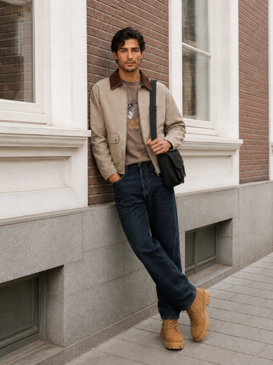 Drole de monsieur jacket diesel jeans outfit