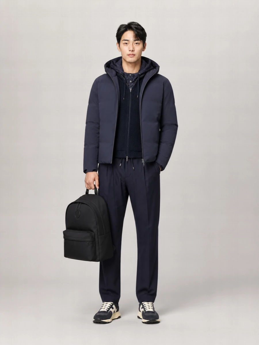 Herno Down Hooded Short Puffer Jacket
