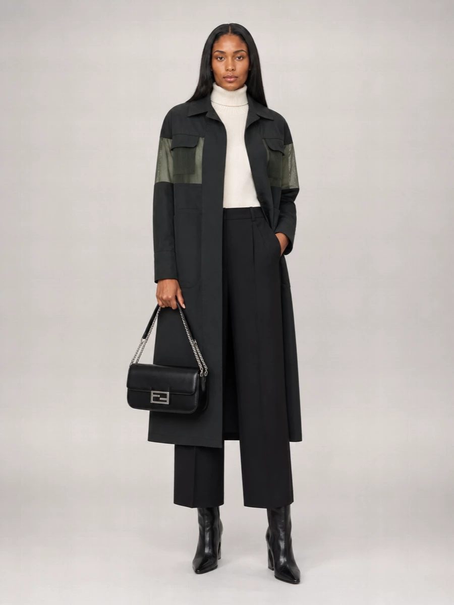 Fendi Single Breasted Coat