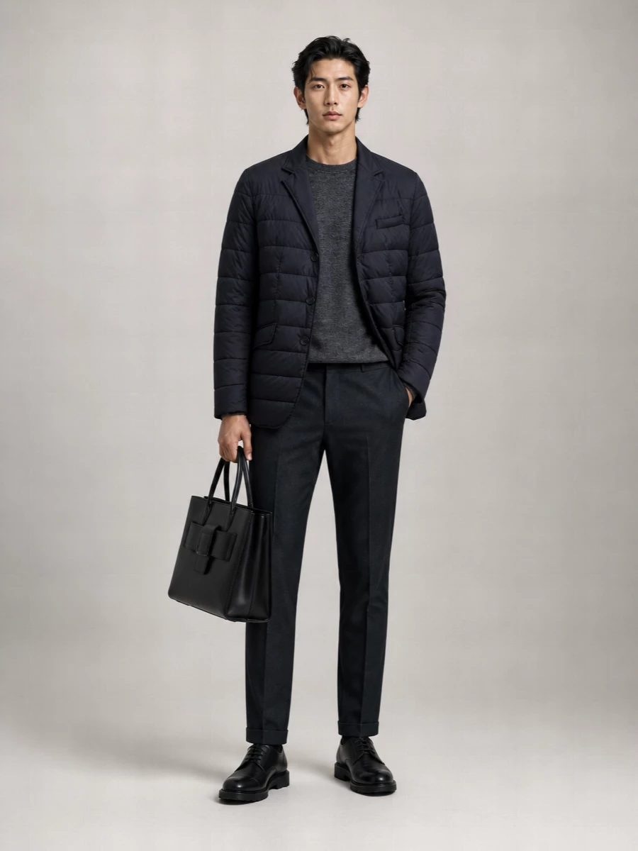 Herno Down Quilted Slim Fit Blazer Jacket