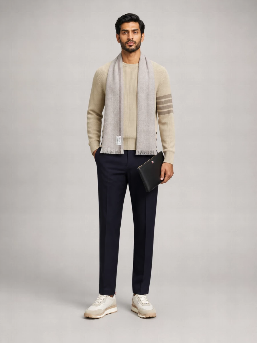 Thom Browne Cotton Round-Neck Sweater