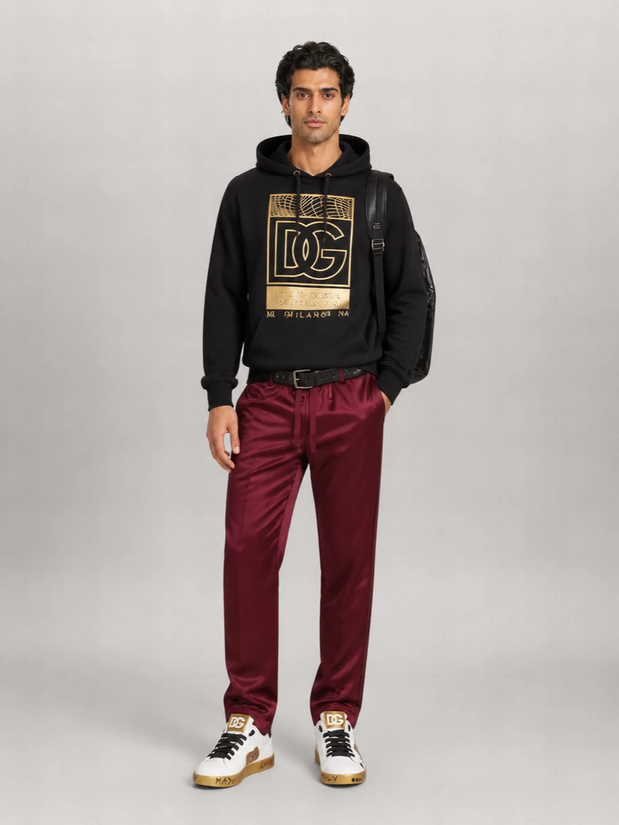 Dolce&Gabbana Leather Crystal-Embellished Low-Top Sneakers