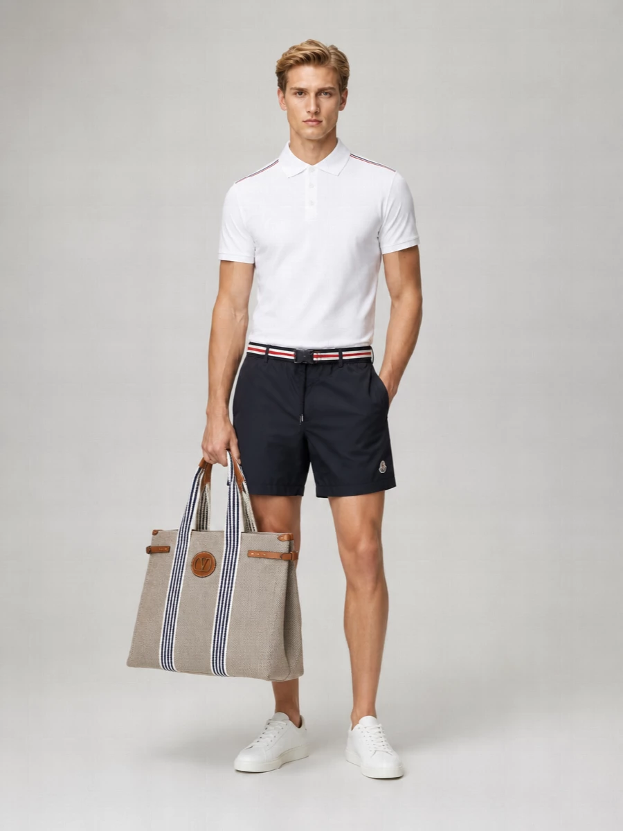 Moncler Cotton Short-Sleeve Polo Shirt