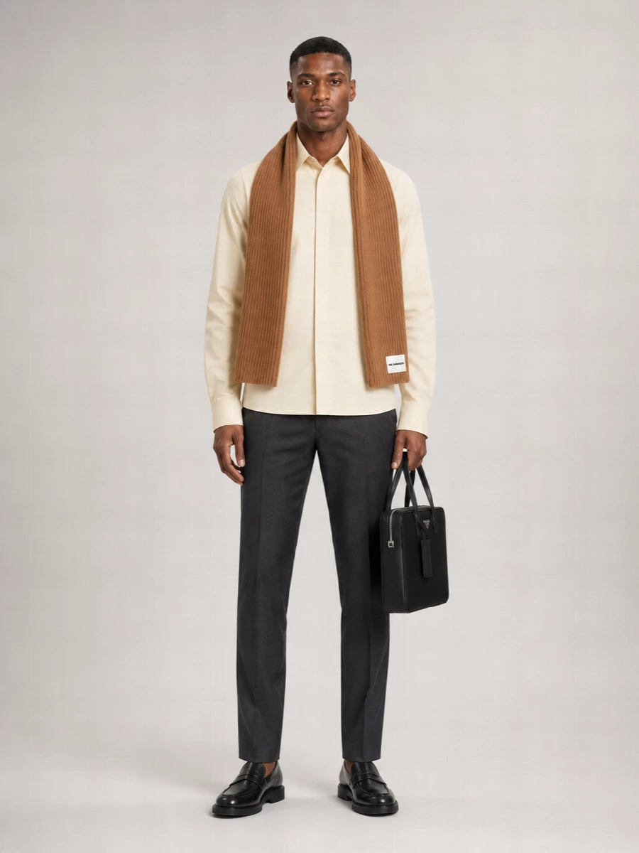 Jil Sander Wool Straight-Leg Trousers