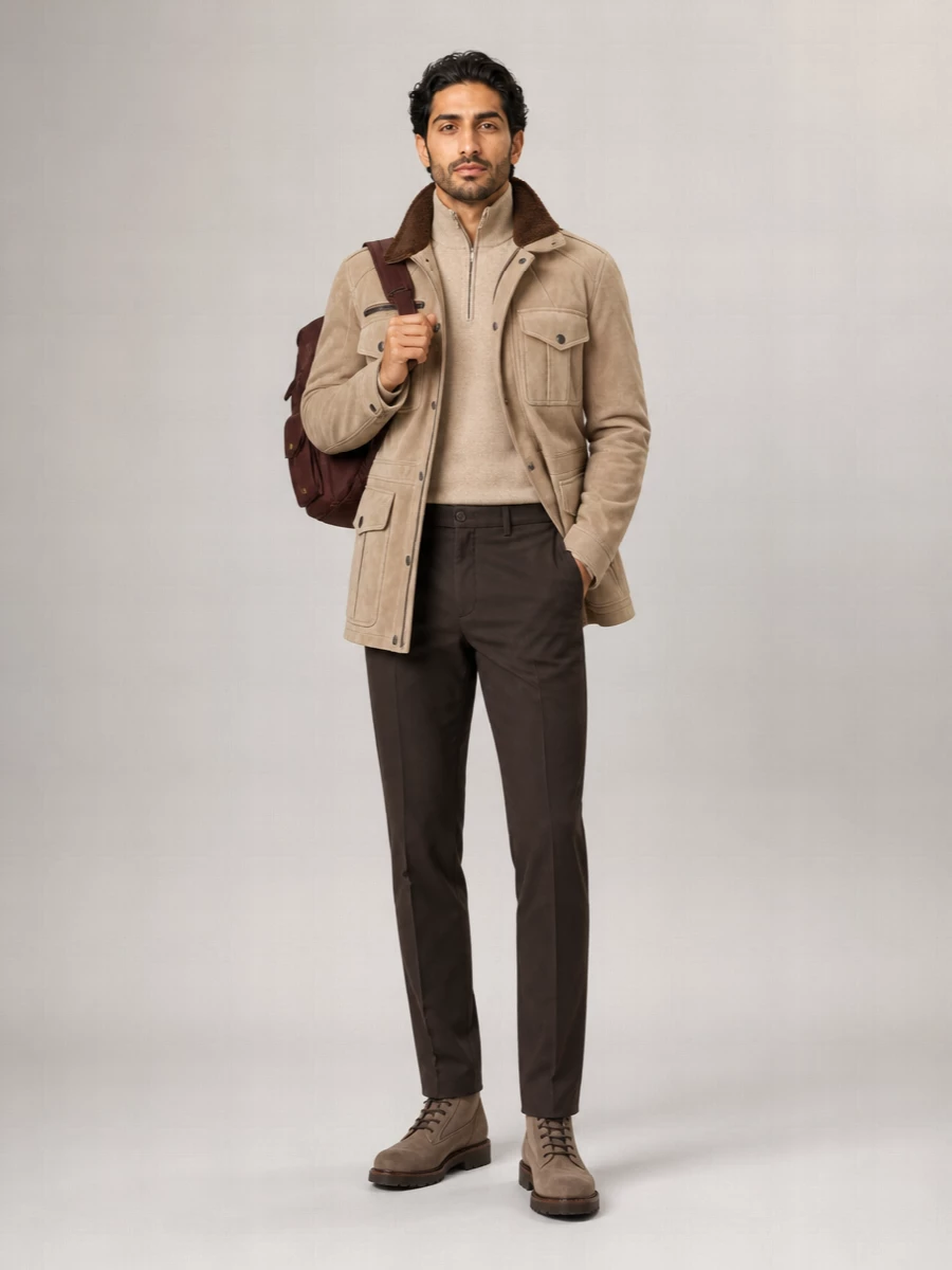Brunello Cucinelli Shearling Safari Jacket