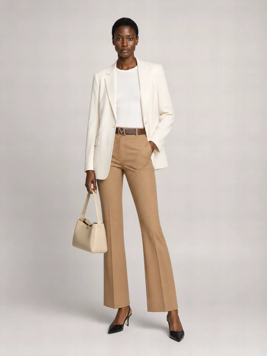 S Max Mara Flared Suit Trousers