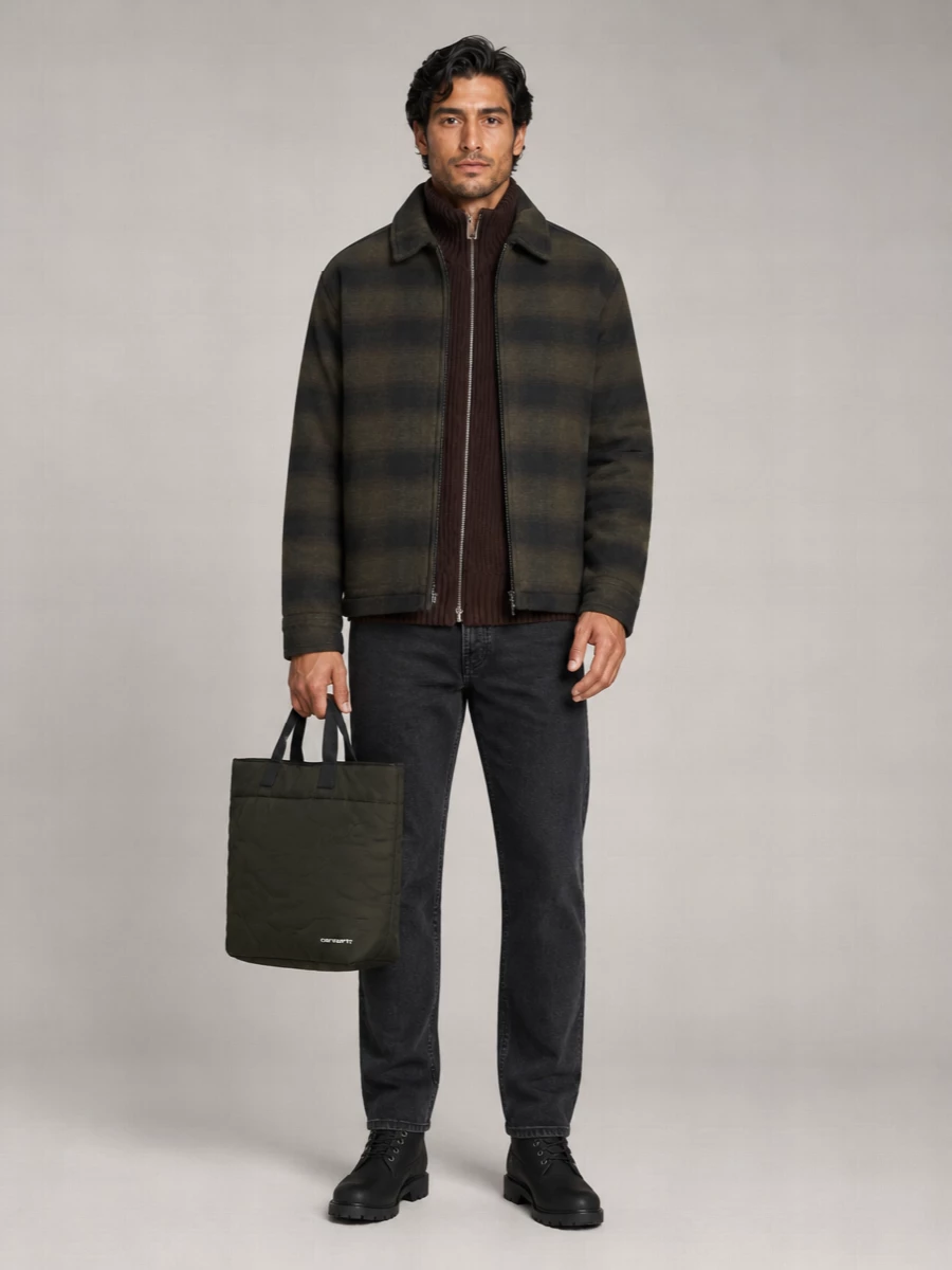 Carhartt Wip Checked Single-Breasted Jacket