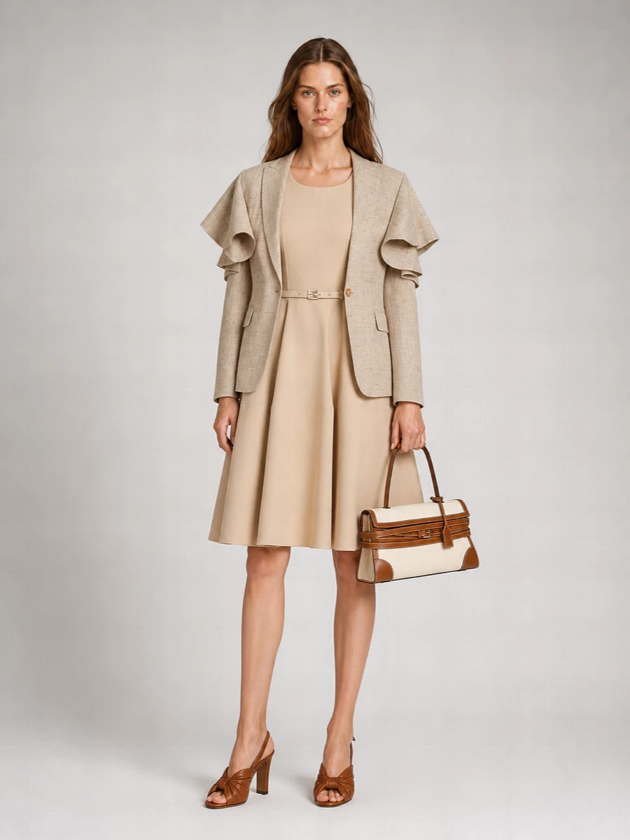 Moschino Mélange Jersey Blazer