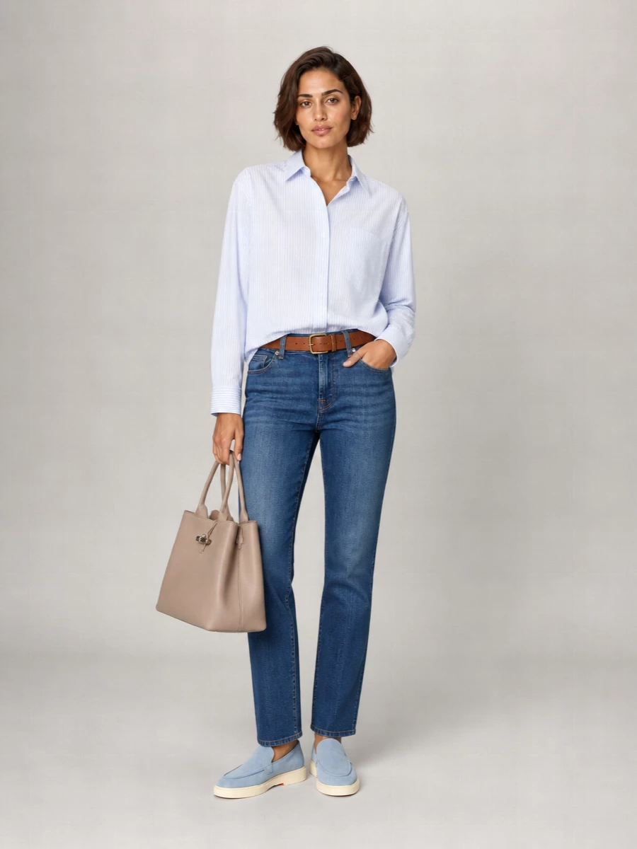7 For All Mankind Mid-Rise Bootcut Jeans
