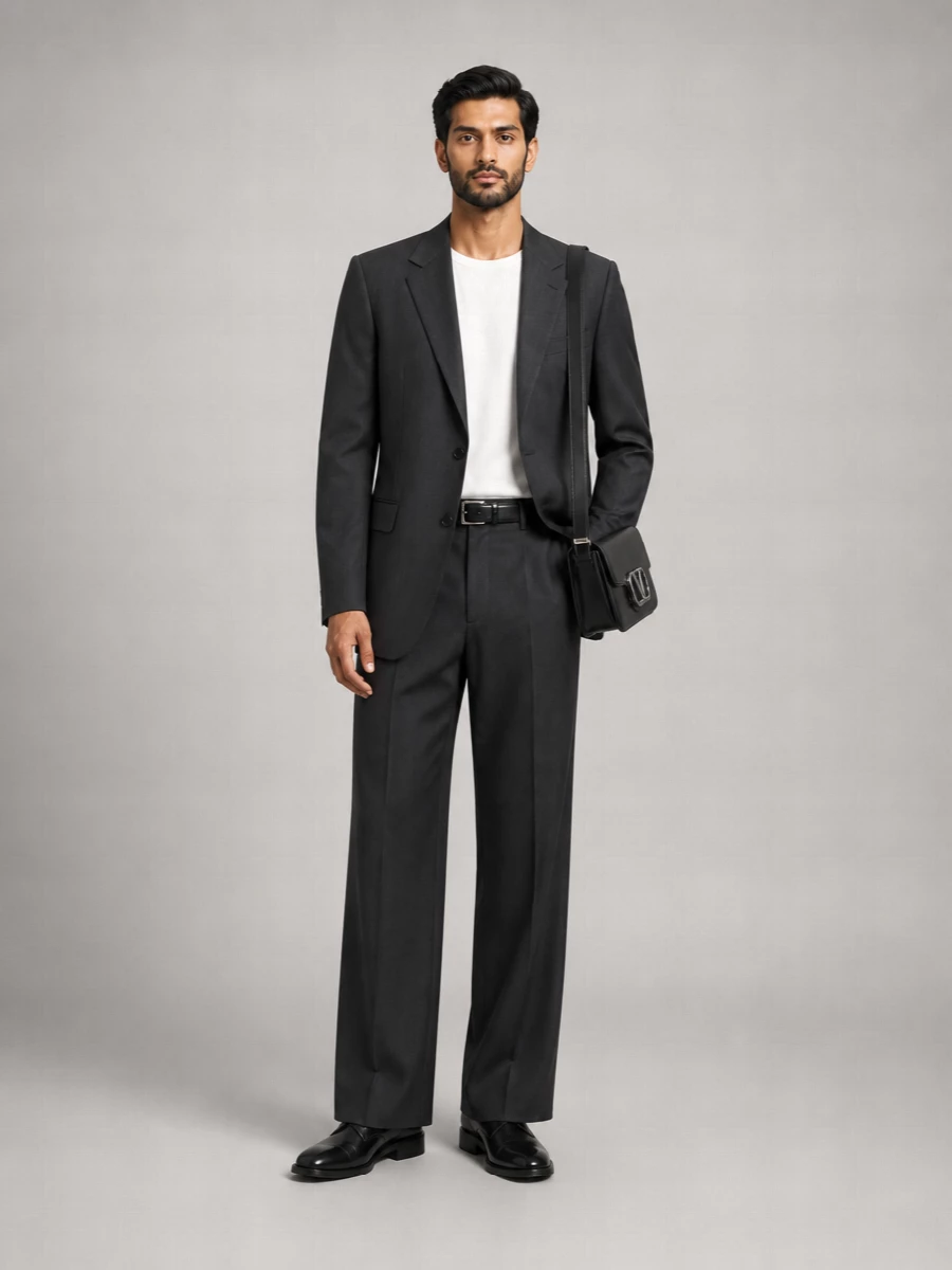 Valentino Wool Mohair Single-Breasted Suit Jacket
