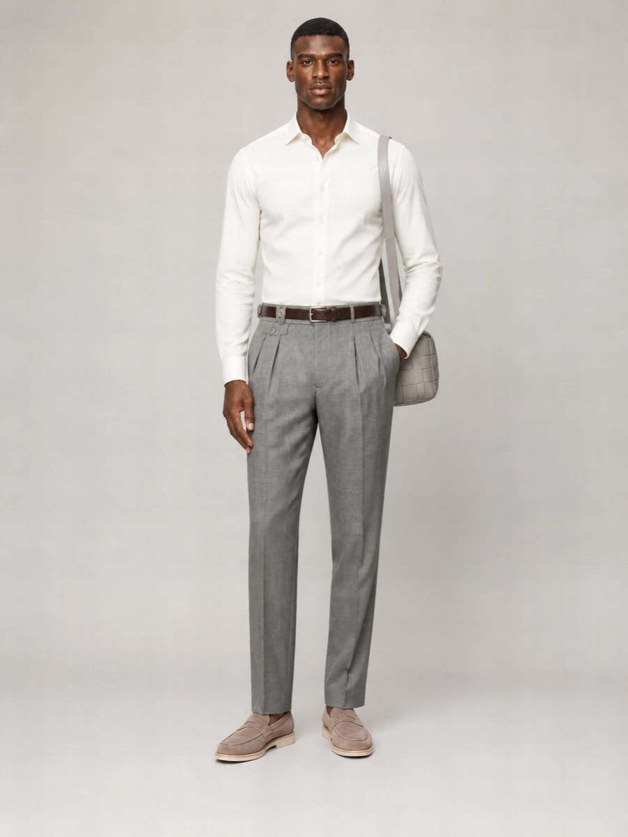 Brunello Cucinelli Wool Tailored Trousers