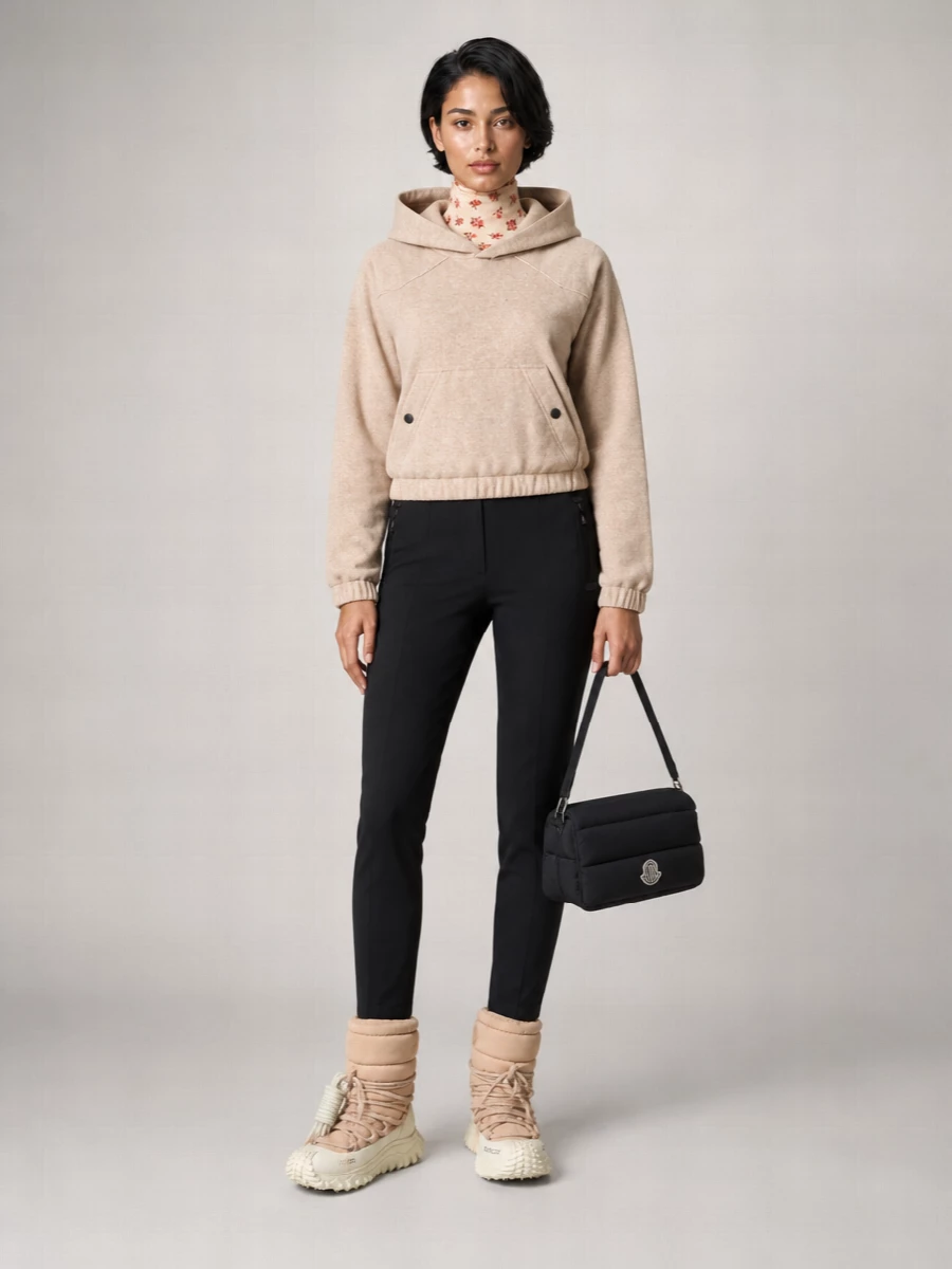 Moncler Stretch Nylon High Boots