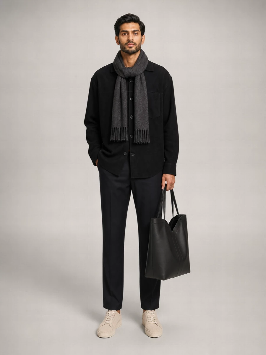 Ami Paris leather overshirt