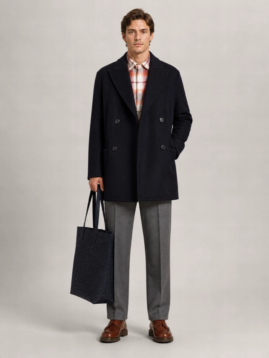 Barena Wool Double-Breasted Coat
