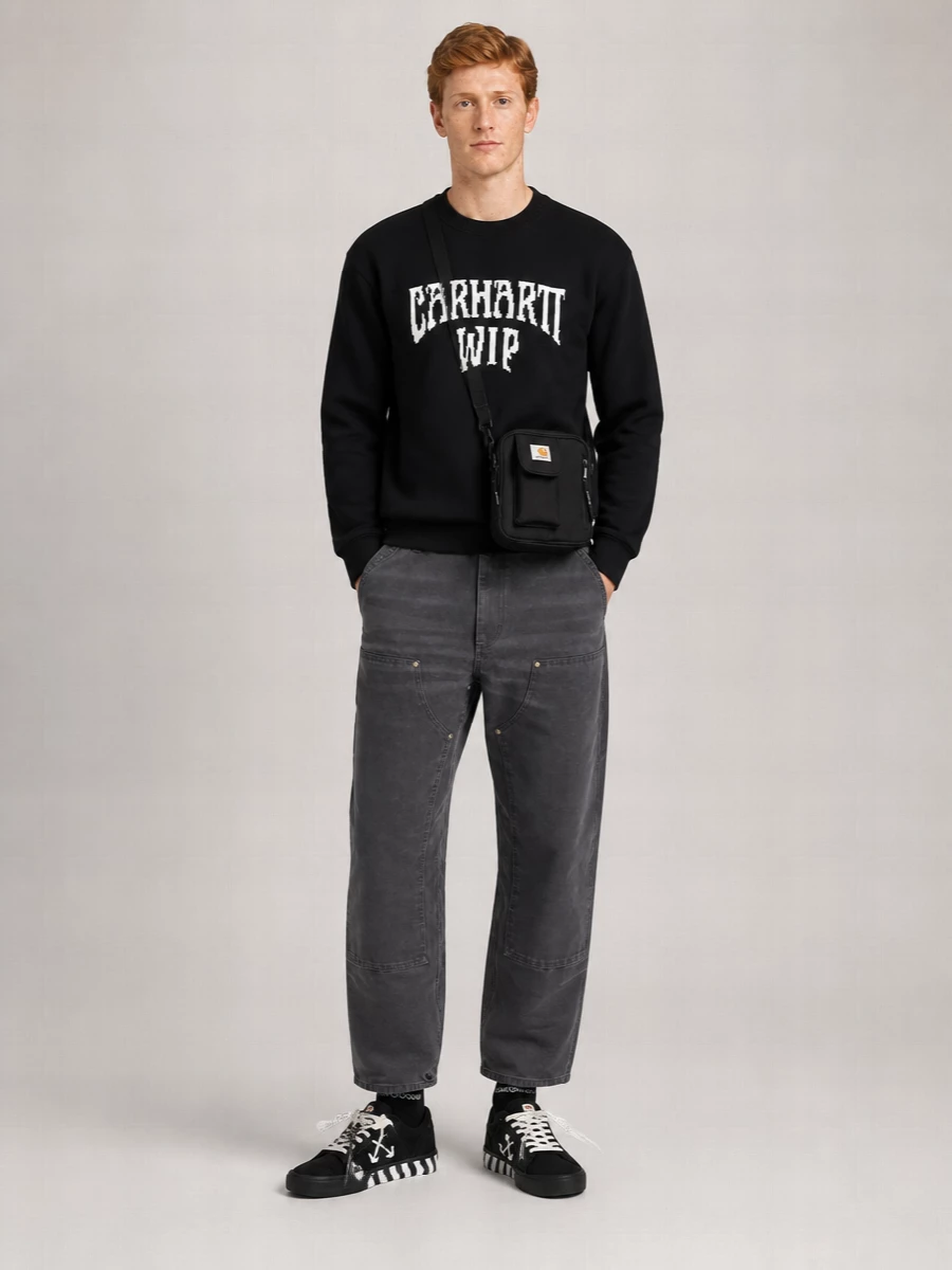 Carhartt Wip Cotton Jacquard Crewneck Sweater