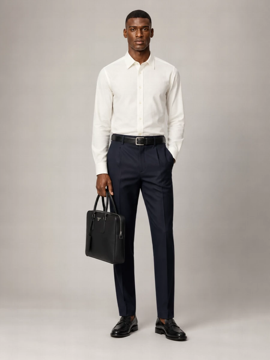 Brioni Wool Straight-Leg Trousers