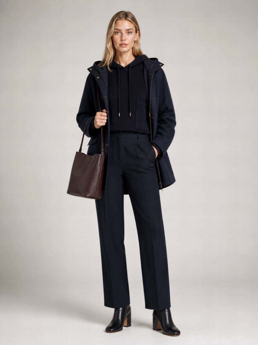 S Max Mara Virgin Wool Oversized Coat