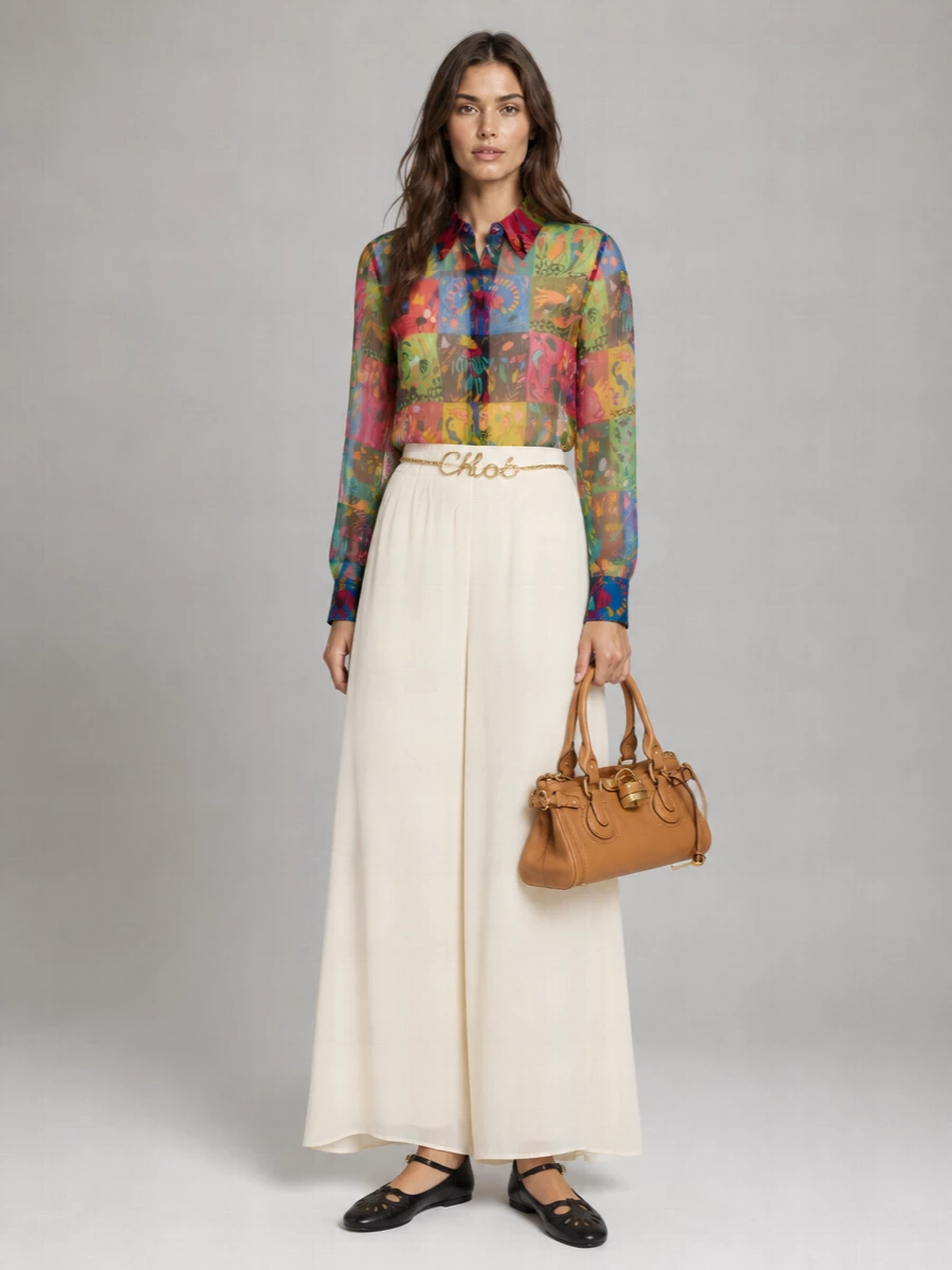 Chloé Silk Printed Blouse