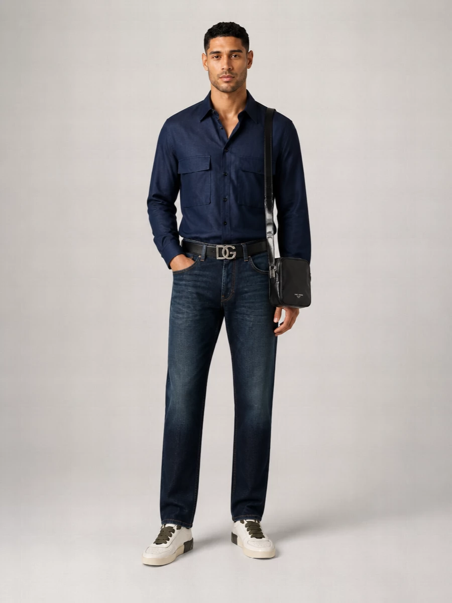 Dolce&Gabbana Denim Low-Rise Straight-Leg Jeans