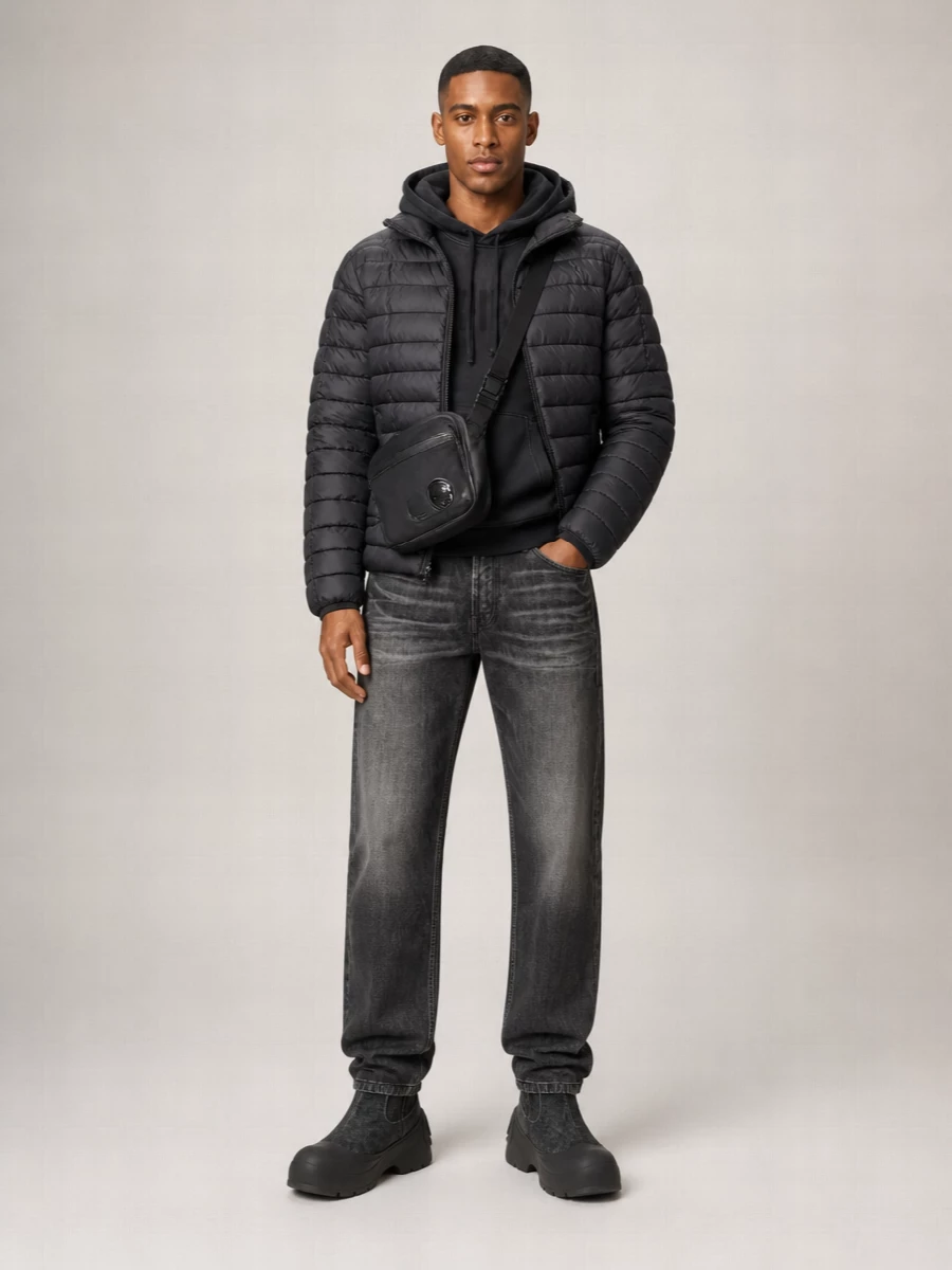 Diesel Down Hooded Puffer Jacket