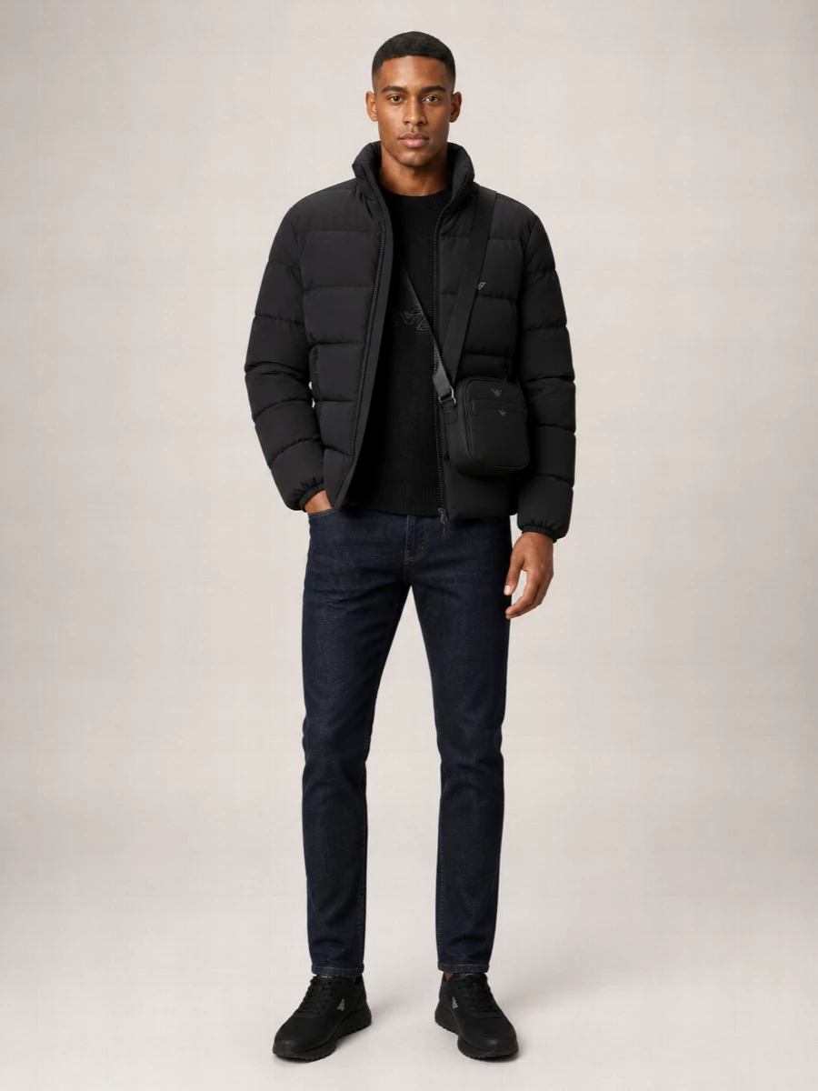 Emporio Armani Down Quilted Short Padded Coat