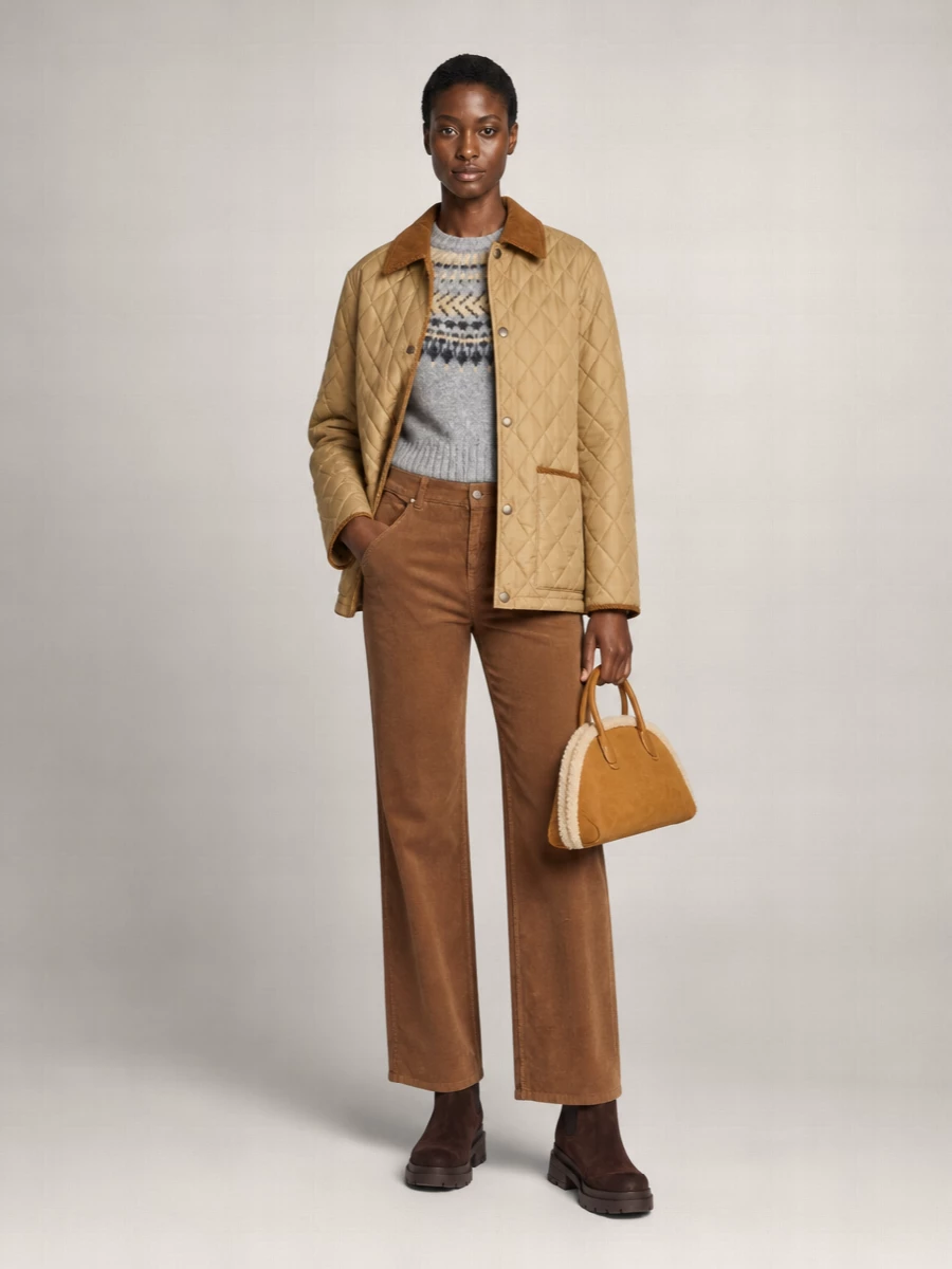 Burberry Quilted Nylon Fitted Jacket