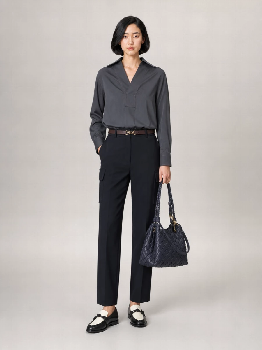 Bottega Veneta Wool Cargo Pants