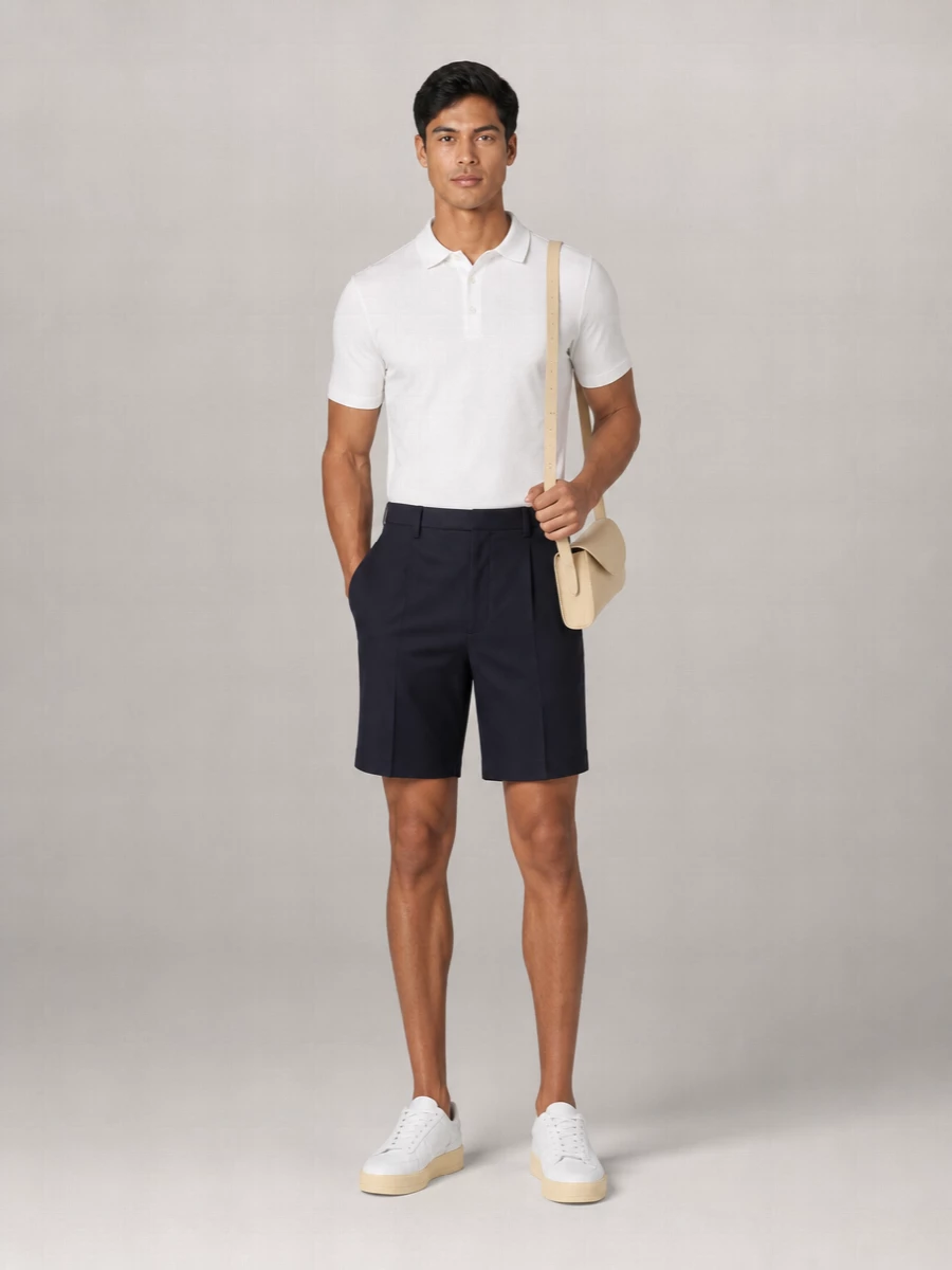John Smedley Cotton Short-Sleeve Polo Shirt
