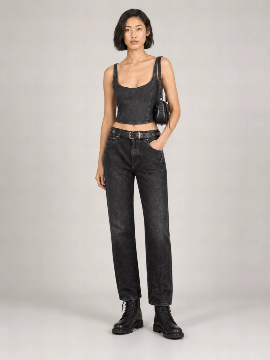 Balenciaga Denim Straight-Leg Jeans