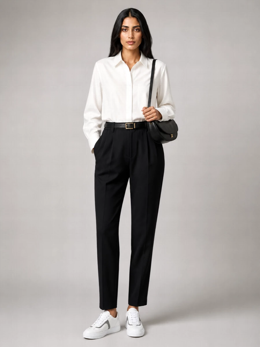 Brunello Cucinelli Trousers With Elastic Waistband And Back Pockets
